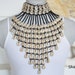 Cowrie Choker Necklace Shell Necklace Tribal Necklace Bib Handmade ...