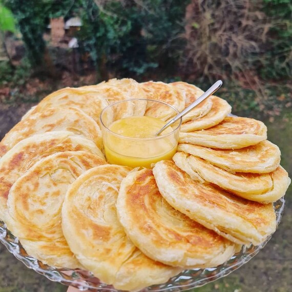 Moroccan Pancake Meloui Mesemen Msemmen Rghayef Round Pan Fried Bread Crepes Marocaines Vegan Flatbread