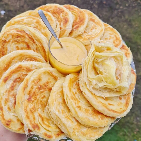 Moroccan Pancake Meloui Mesemen Msemmen Rghayef Round Pan Fried Bread Crepes Marocaines Vegan Flatbread