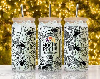 Halloween Tumbler Wrap ⟡ 16 oz Libbey Glass Can Tumble ⟡ Halloween sublimation designs ⟡ trending tumbler wraps ⟡ best seller tumbler wrap