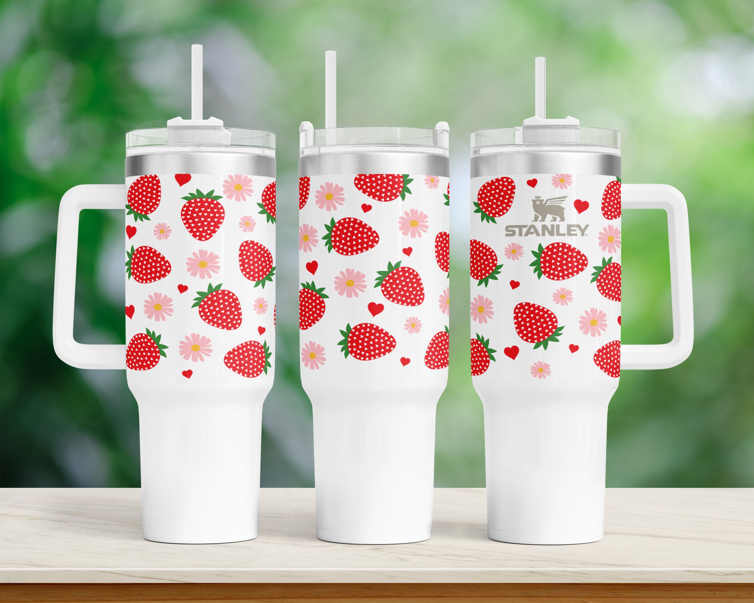 Strawberry Reusable Straw for 40 OZ Tumbler – creativeintheclouds