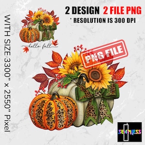 Pumpkin sunflower leopard png - Hello Fall sublimation design download, Fall png, sublimate design - Love Fall PNG, Leopard Pumpkin png