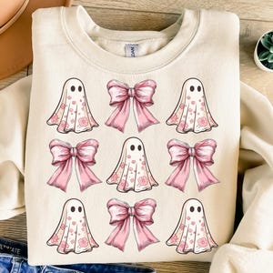 Halloween Cute Ghost png, Coquette Bow Halloween png, Halloween png, Spooky Season png, Coquette png, Sublimation png designs, ghost png