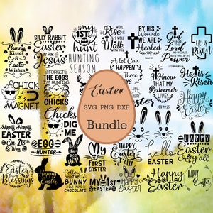 20+ SVG PNG DXf Instant Digital Download Easter Bundle, For Cricut or Silhouette