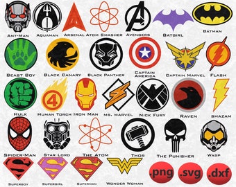 Avengers Symbols Etsy