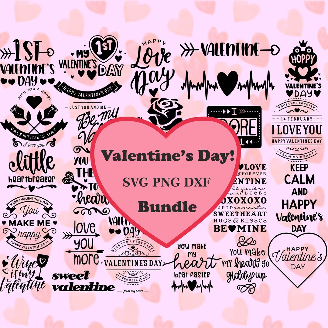 20+ SVG Instant Download Valentine's Day Bundle, for Cricut or ...