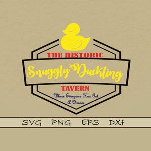 Snuggly Duckling Tavern SVG, DisneyTangled Inspired Snuggly Duckling Ale House SVG PNG Cut File Shirt
