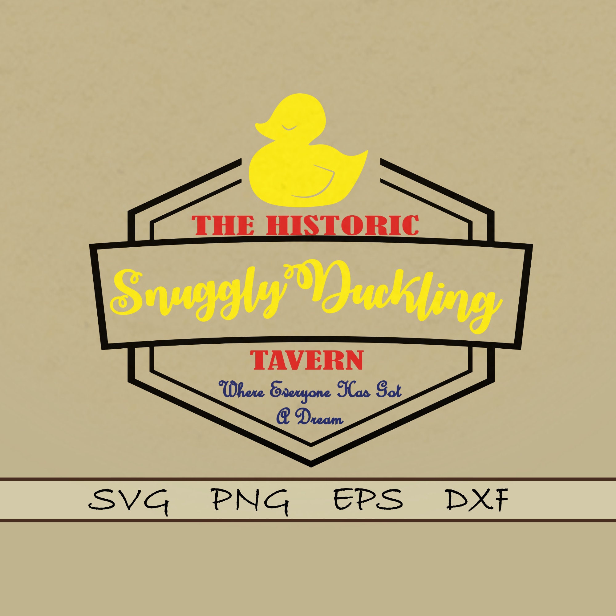 Snuggly Duckling Tavern SVG, DisneyTangled Inspired Snuggly Duckling Ale House SVG PNG Cut File Shirt