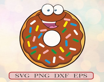 Donut svg, Donut Cut File, Doughnut SVG, Cake svg, Candy, Donut Cut File, Sprinkle Donut SVG file, Printable Donut, Vector, Circut cut files