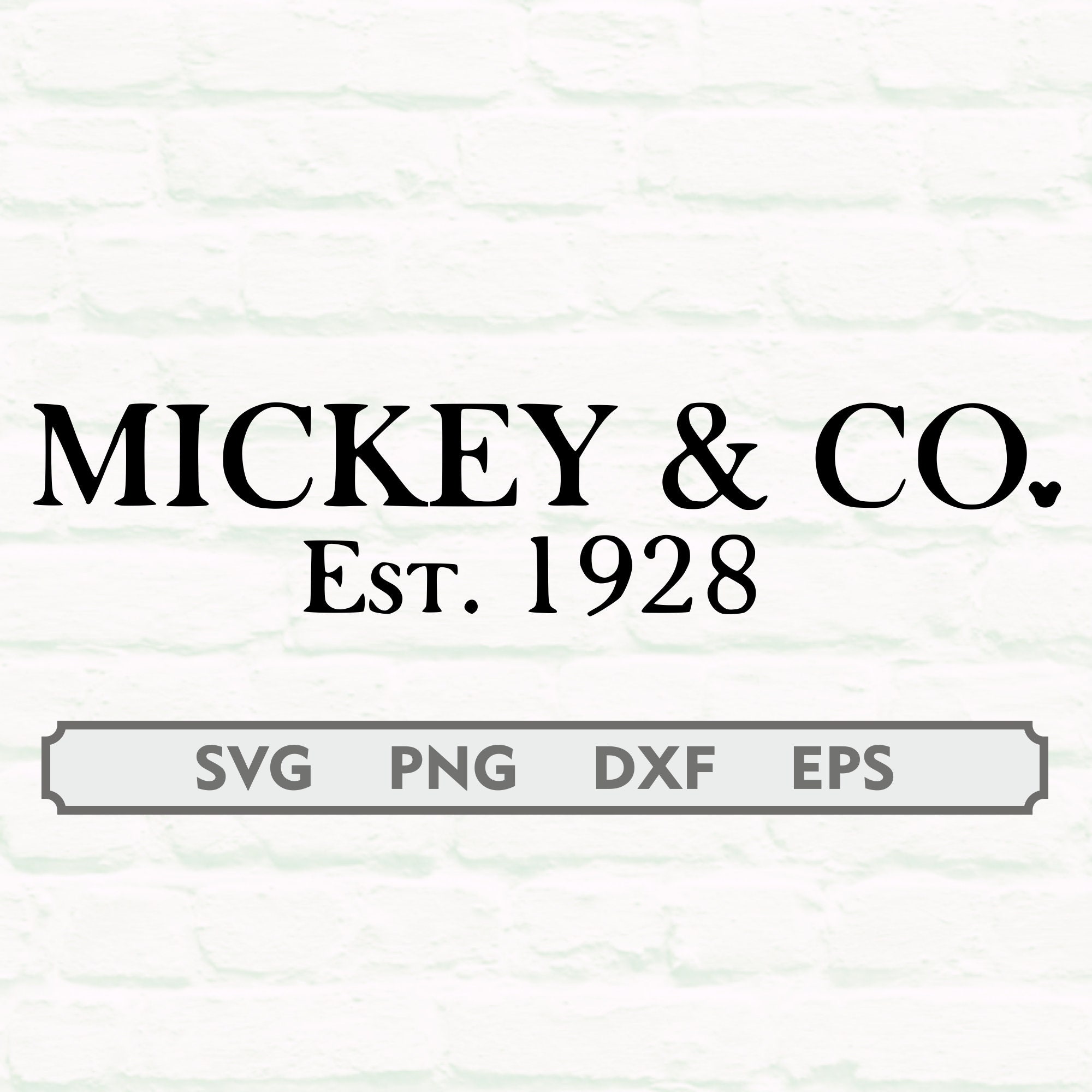 Mickey and Co Est. 1928 Svg File Family Vacation Svg Design - Etsy