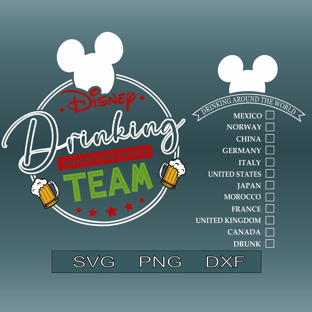 Drinking Around the World Svg, Epcot Beer Housewife Svg, Drinking SVG