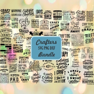 50+ SVG Instant Download Crafters Bundle, For Cricut or Silhouette, Craft SVG, Crafting