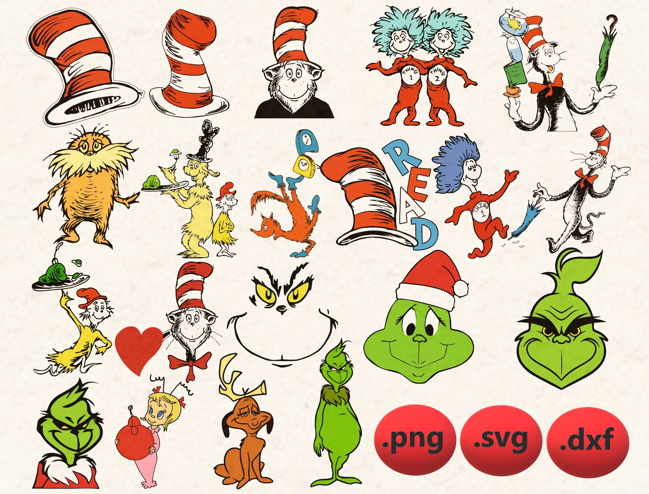 Download Grinch Bundle SVG Grinch SVG Grinch Cutting Image Christmas | Etsy