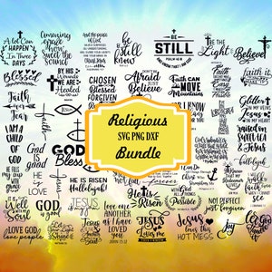50+ SVG/PNG Instant Digital Download Religious Bundle, For Cricut or Silhouette, Religious SVG