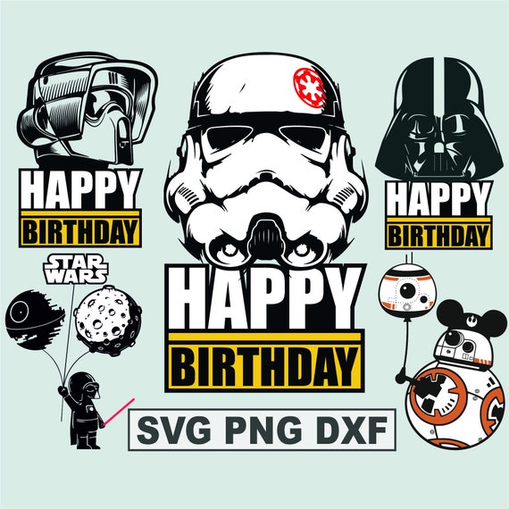 Triatleta caja registradora emprender Star Wars SVG Star Wars cumpleaños Svg Cricut Design - Etsy España