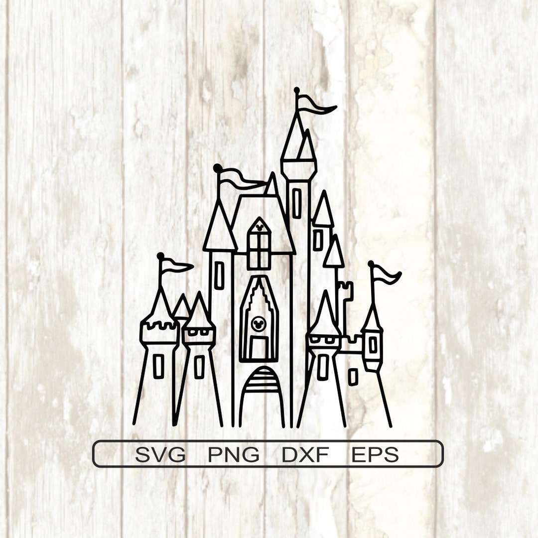 Walt Disneyworld Castle Magic Kingdom 1971 Cute SVG PNG EPS Dxf - Etsy