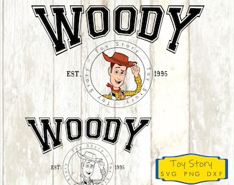 Woody Toy Story SVG PNG DXF: Cricut Clipart Printable (Digital Download)