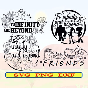 ToyStory SVG Digital Download PNG Dxf Transparent Cricut Clipart, ToyStory Friends svg, Woody svg, ToyStory To Infinity and Beyond