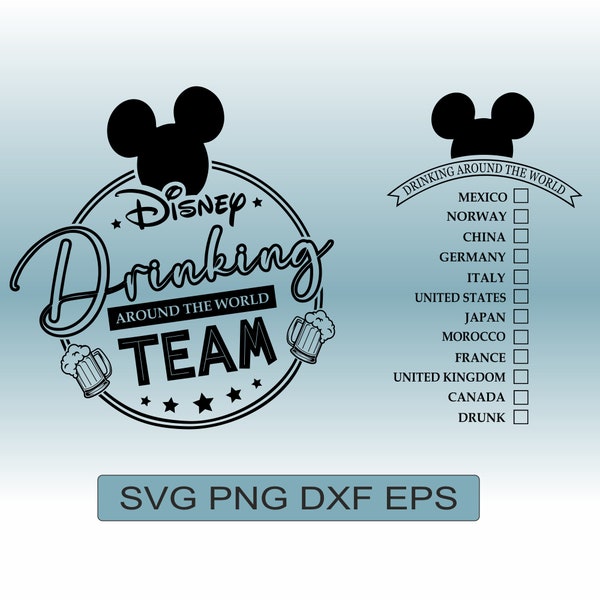 Drinken over de hele wereld svg, Epcot bier huisvrouw svg, drinken SVG gesneden bestanden, SVG-bestanden voor Cricut, bestanden voor de Silhouette Cameo, vector