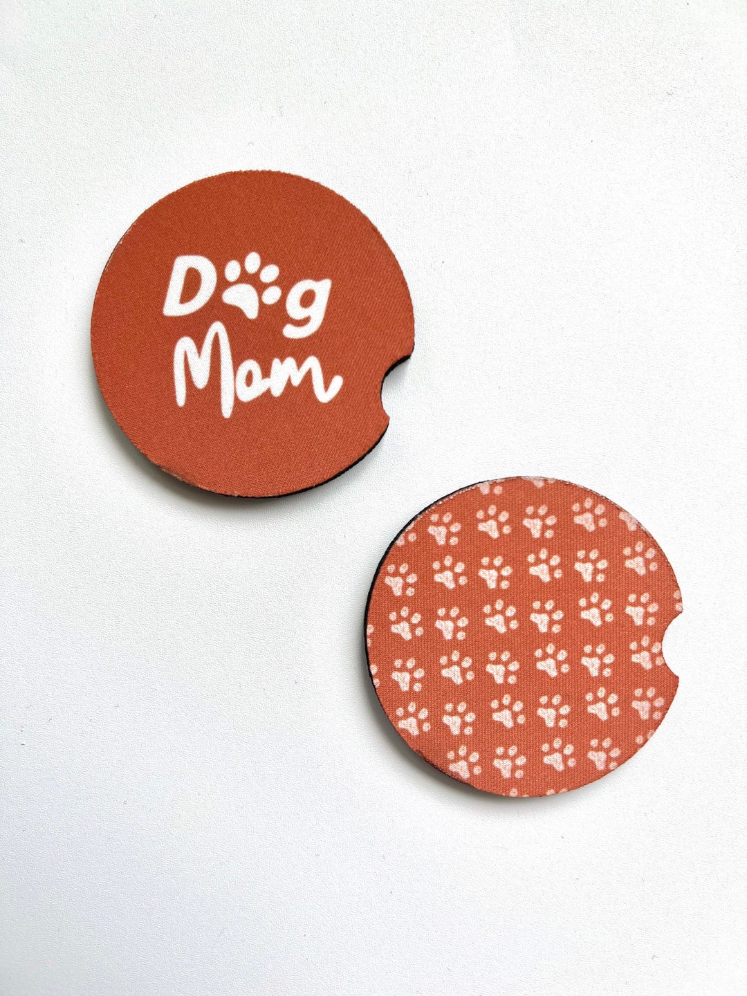 Dog Mom Car Coasters Dog Lover Car Coasters Cute Car Coasters Dog Puppy