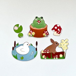 Cottage Core Stickers | Forest Animal Stickers | Wildlife Stickers | Cute Stickers | Cute Animal Sticker Bundle