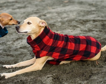 Custom Fleece Dog Sweater - great for all dogs! Just send measurements.