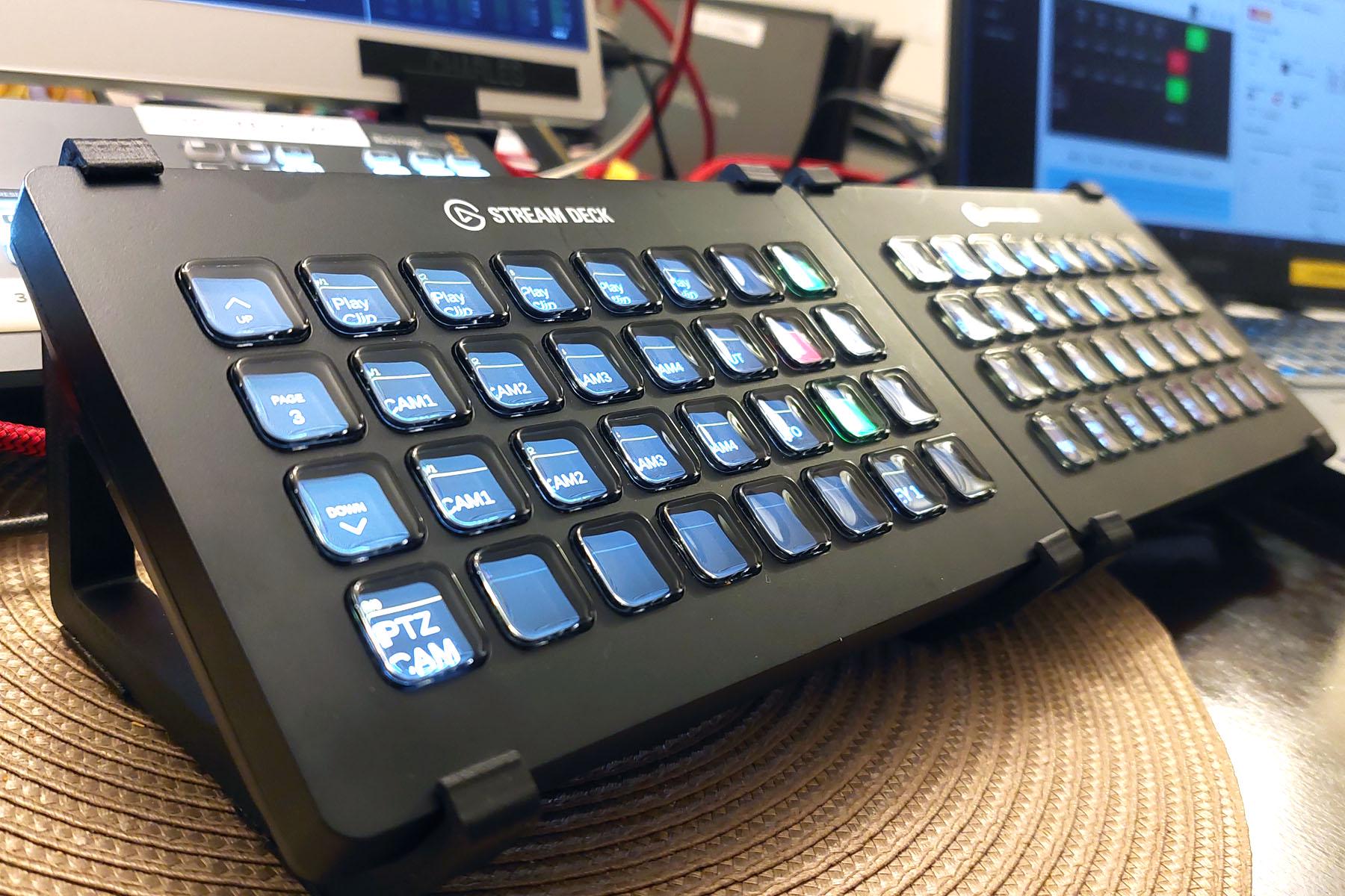 Streamdeck Stand Stand for Two “elgato STREAMDECK XL” Units Placed Horizontal Side by ...