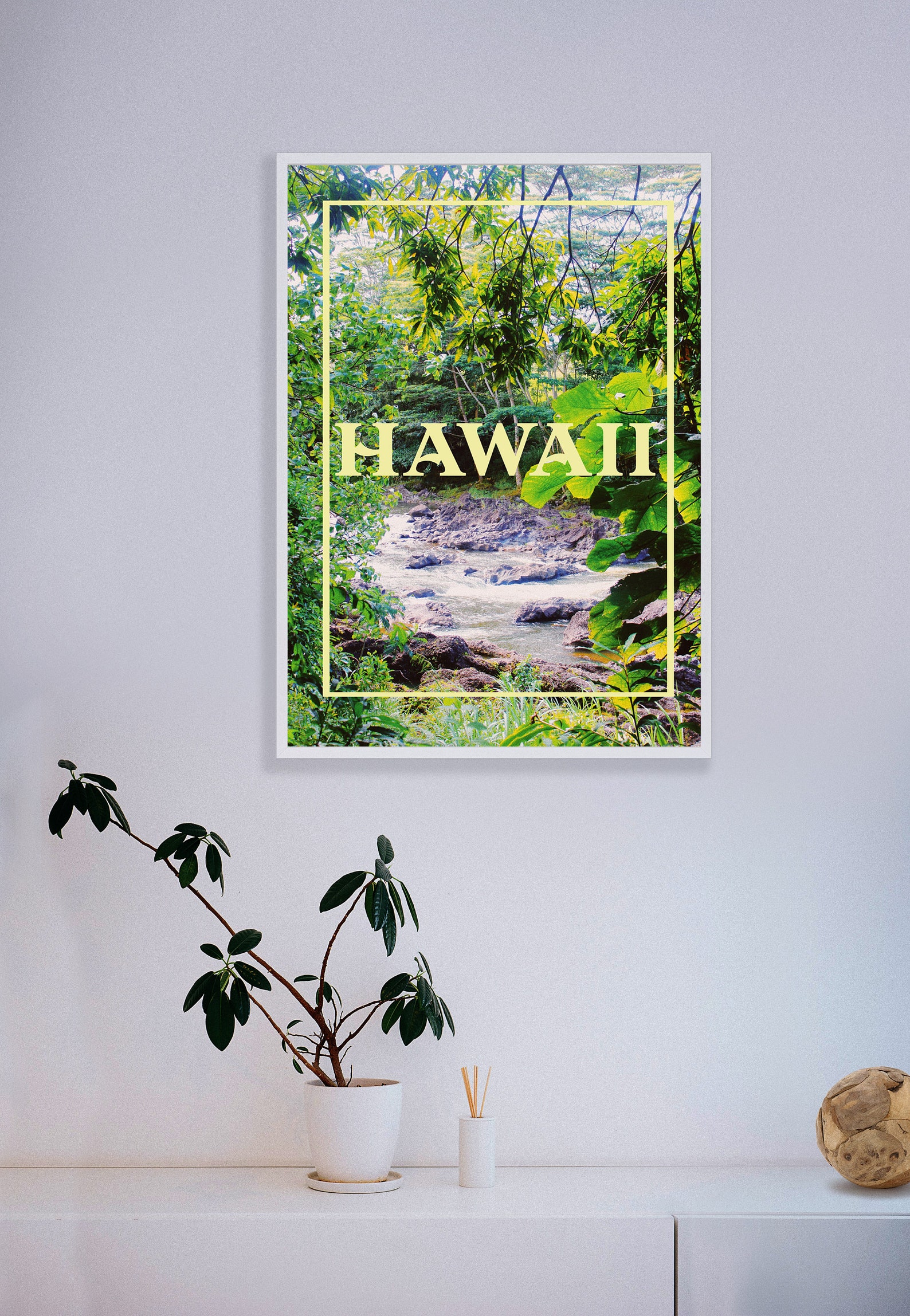 Hawaii Poster Hawaii Wall Art Print Digital Download Etsy