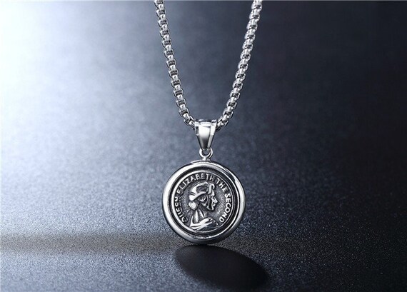 Second Pendant Necklace Stainless Steel 