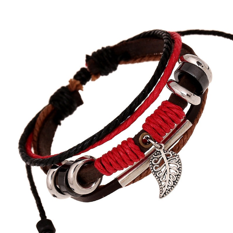 Horizon Women Bohemia Beaded Multilayer Handmade Leather Bracelet