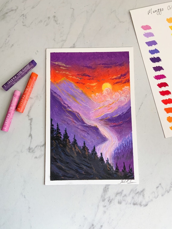 I tried drawing a sunset. Advice appreciated : r/Oilpastel