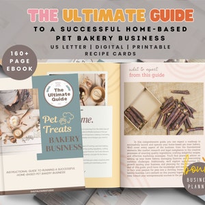 Haustierbäckerei Business Guide, Home Based Small Business Ebook, So starten Sie Ihre eigene Bäckerei, Leckerbäckerei für Hunde, Hundebäckerei Ebook Planner