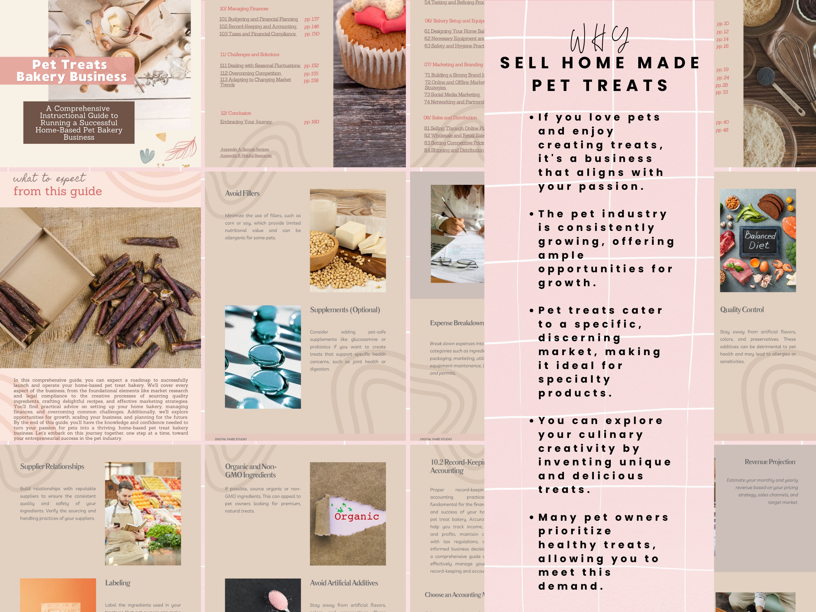 Ultimate Guide Homebased Pet Bakery Business, Small Business Ebook