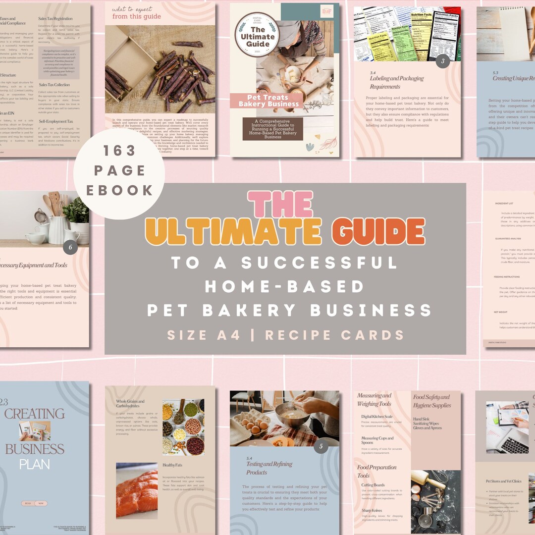 Ultimate Guide Homebased Pet Bakery Business Small Business Etsy