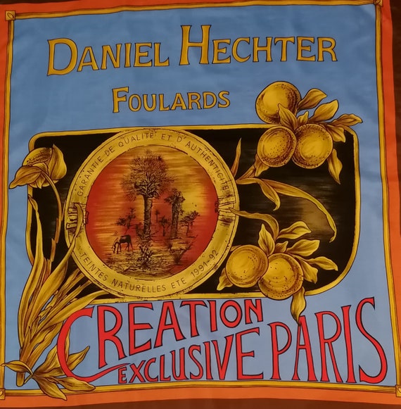 Daniel Hechter Silk Scarf Vintage - Etsy Ireland