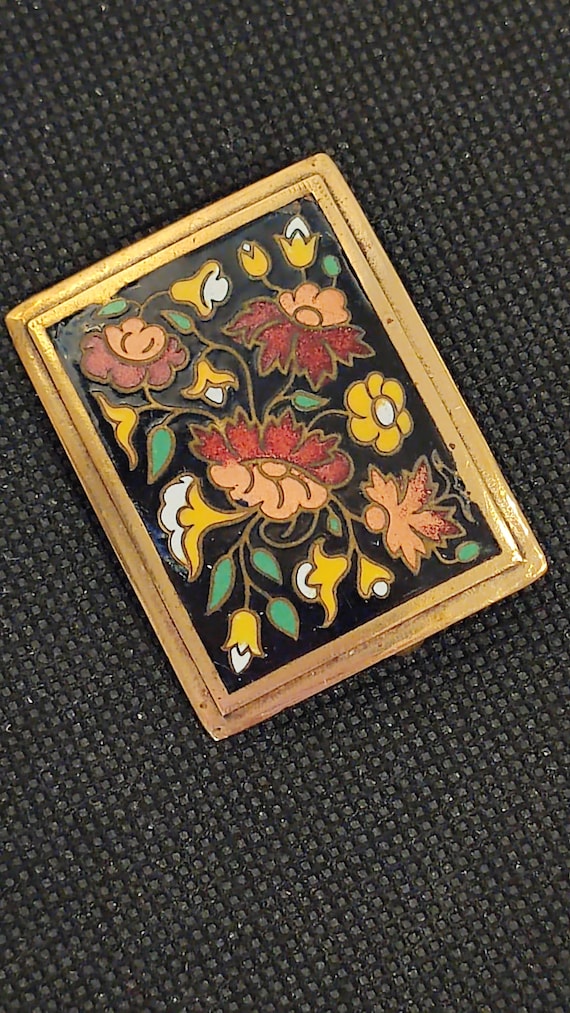 Broche ancienne cloisonné