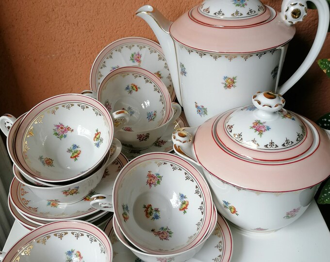 Porcelain Tea Set Limoges France Etsy
