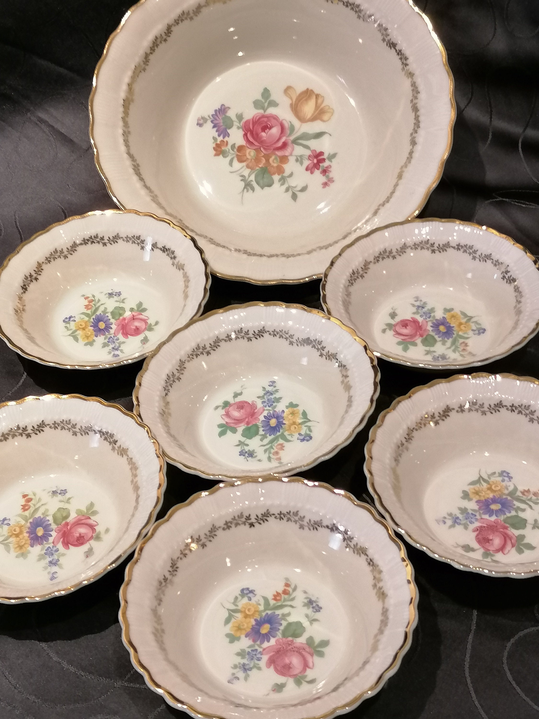 Saladier Et 6 Assiettes