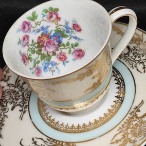 Cup and saucer in old Limoges porcelain Ch. Field Havilland