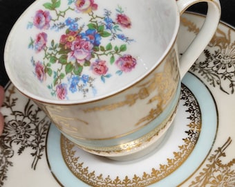 Cup and saucer in old Limoges porcelain Ch. Field Havilland