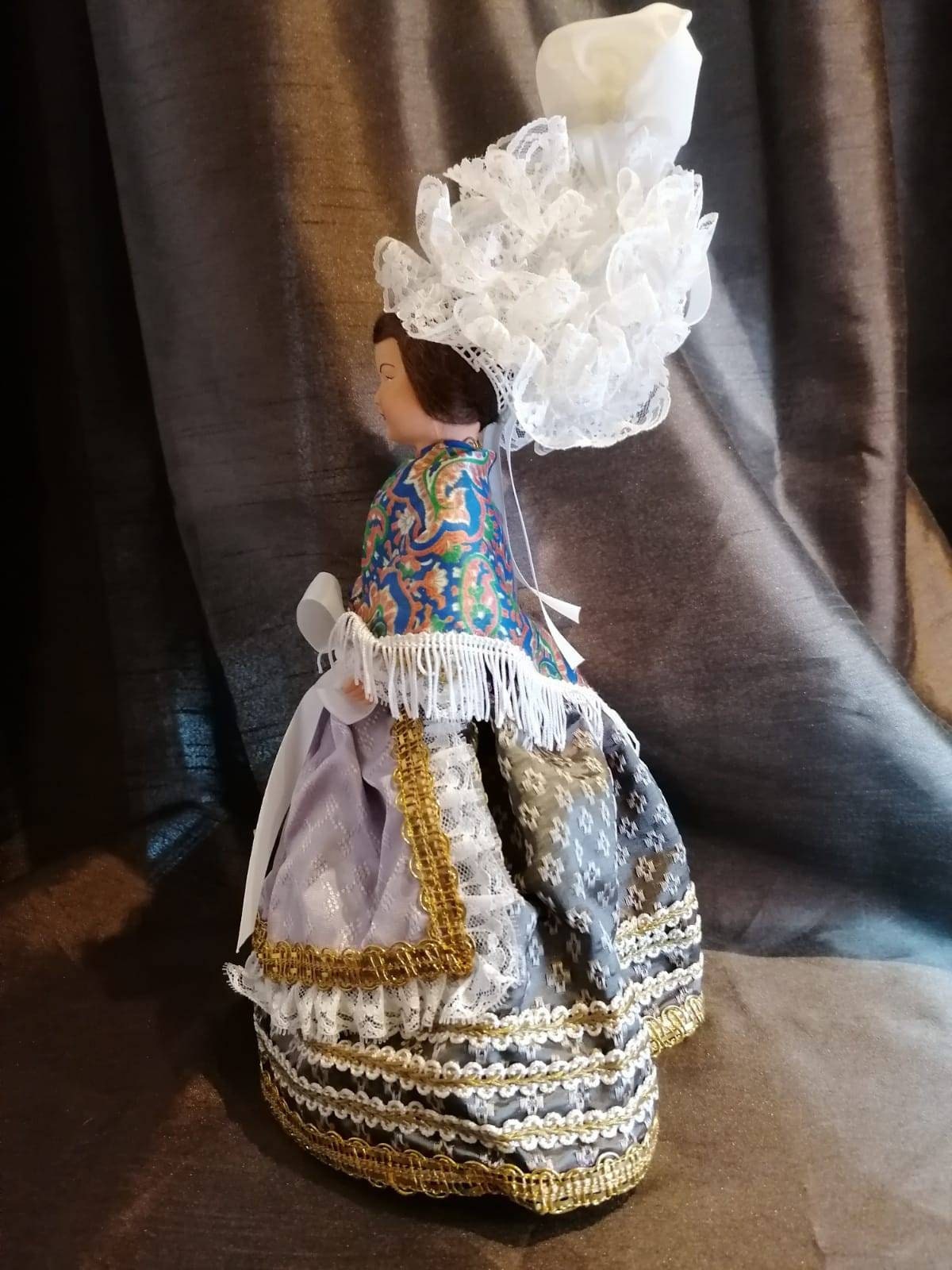 Poupée Ancienne Petitcollin Asiatique En Celluloïd – 27 Cm, Occasion