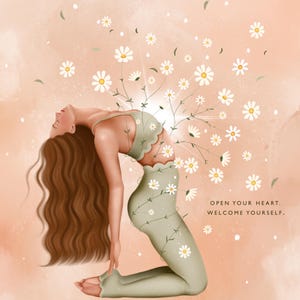 20x20cm “Open your heart” Print