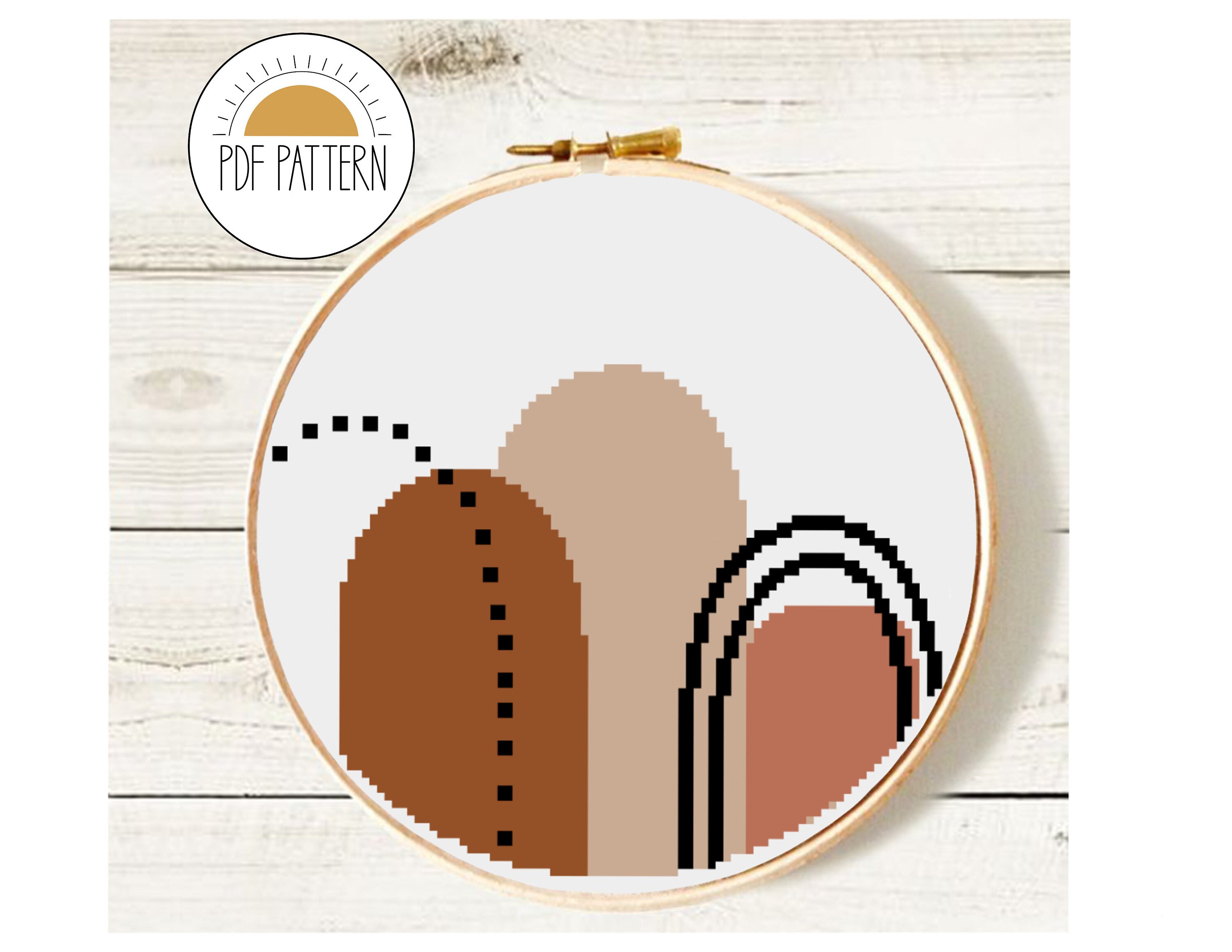 Aesthetic Cross Stitch Pattern. Modern Cross Stitch Pattern | Etsy