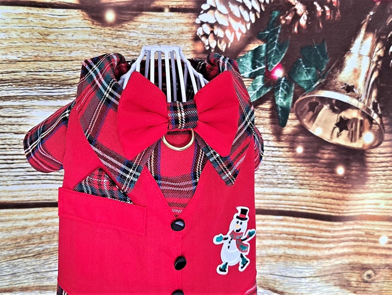 Christmas Dog Vest Luxurious Coat Pet Neckwear Pet Etsy