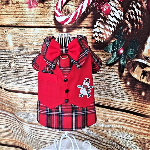 Christmas Dog Vest Luxurious Coat Pet Neckwear Pet Etsy