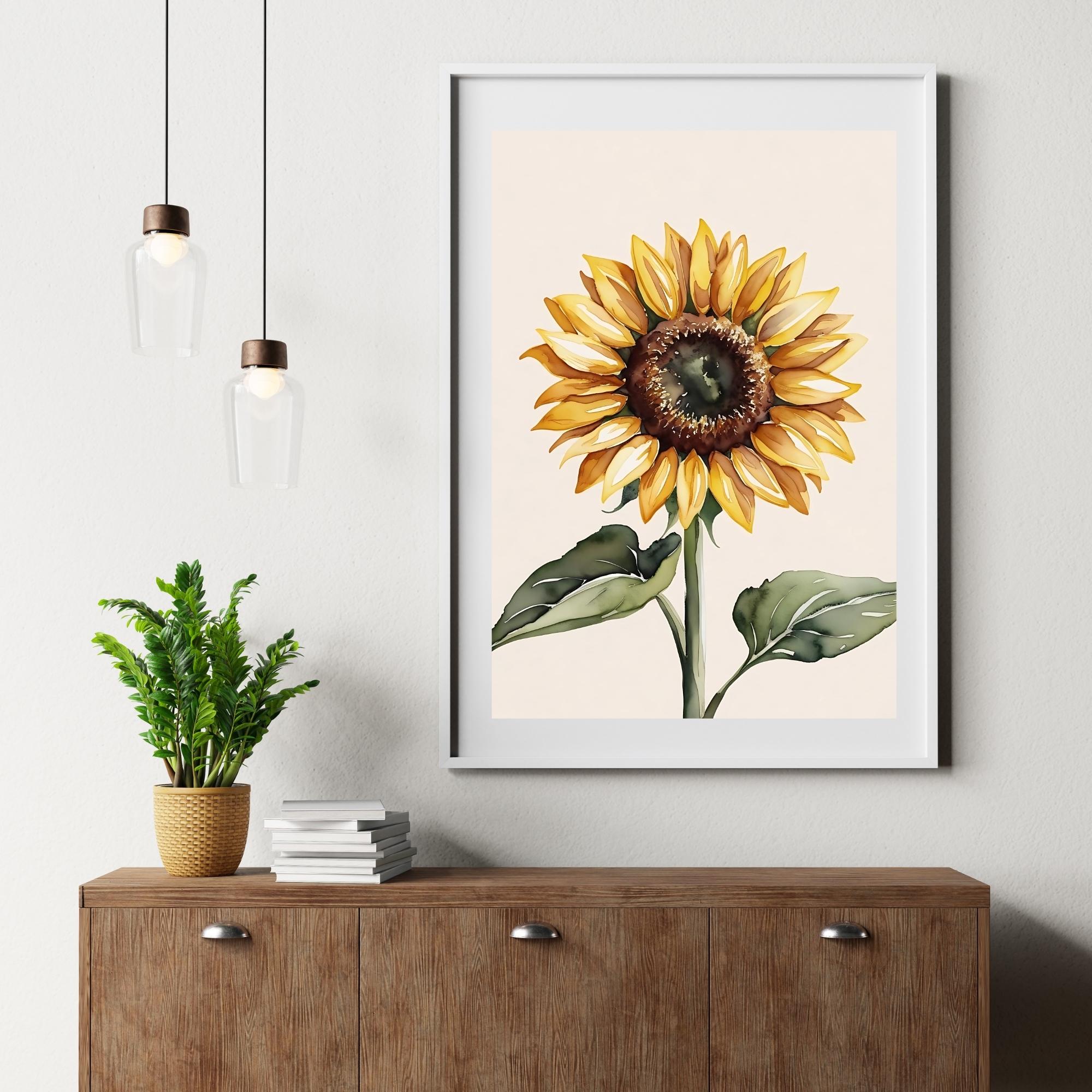 Sunflower Wall Art Rustic Printable for Home Decor - Etsy