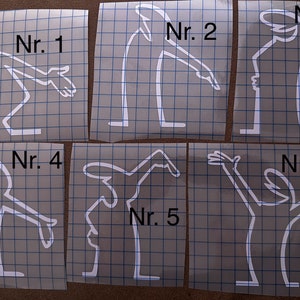 La Linea Auto Sticker - Der Meckerer - Linien Männchen
