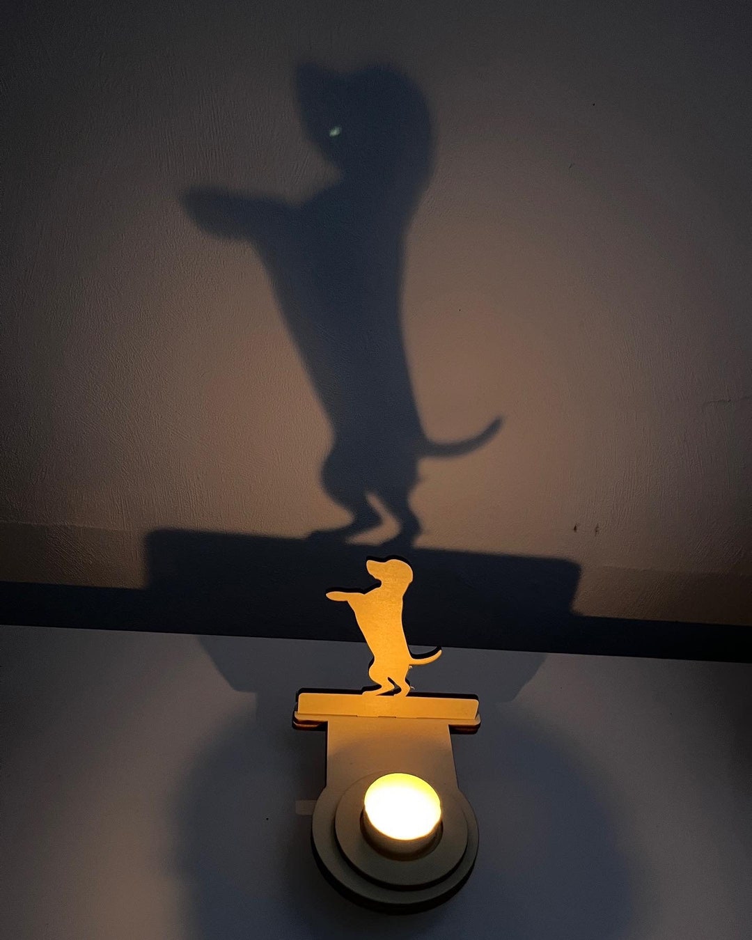 Shadow Candle Dogs Shadowcandle Dogs Tealight Holder Labrador Dachshund