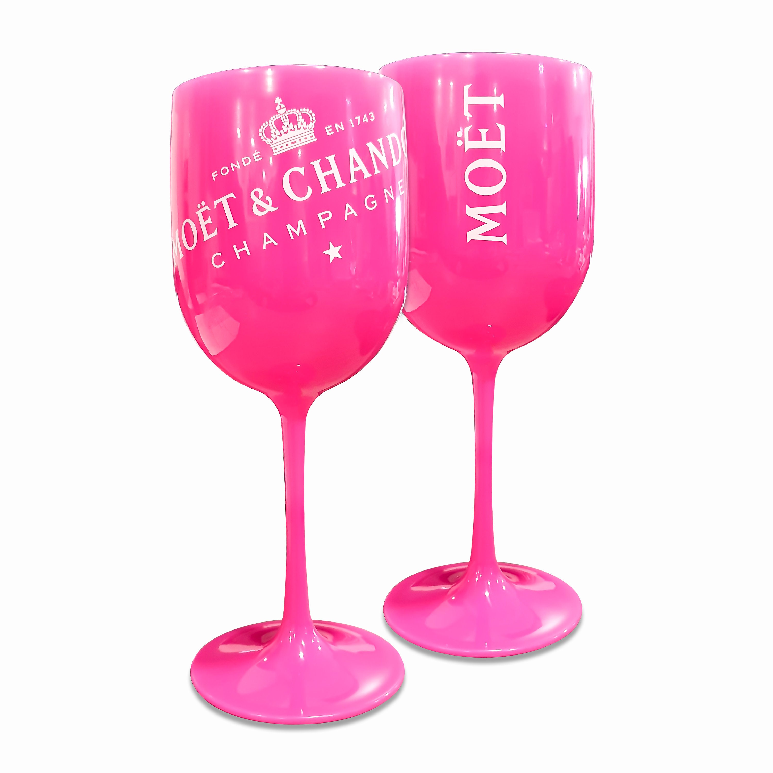 Moet & Chandon Ice Imperial Acrylic Champagne Glasses Bright Etsy