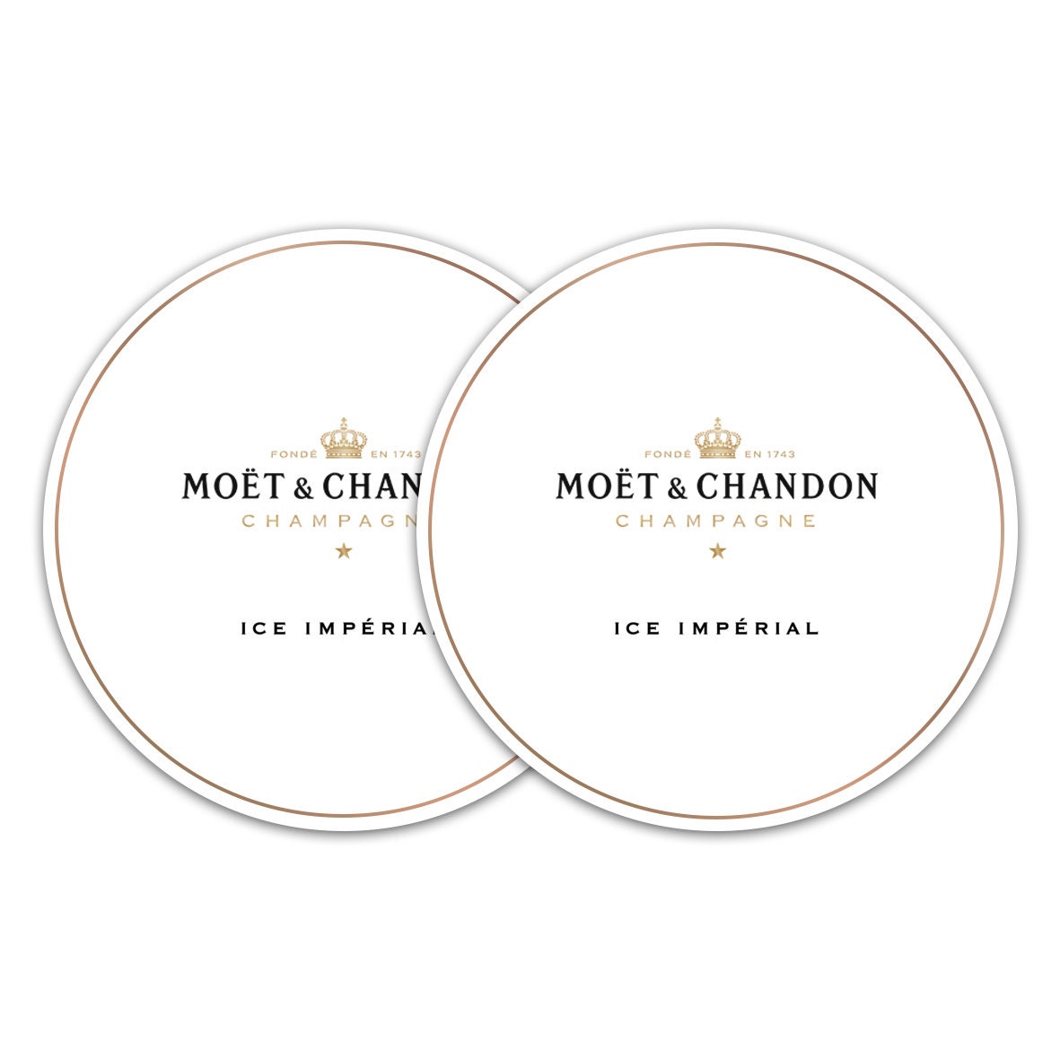 Moet & Chandon Paper Coasters Set of 10 Etsy UK